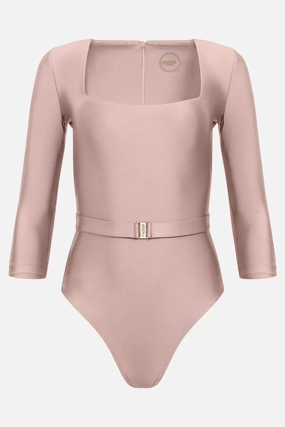 Woman Factor Bermuda Beachwear | The Square Silhouette Swimsuit In Pink Sand