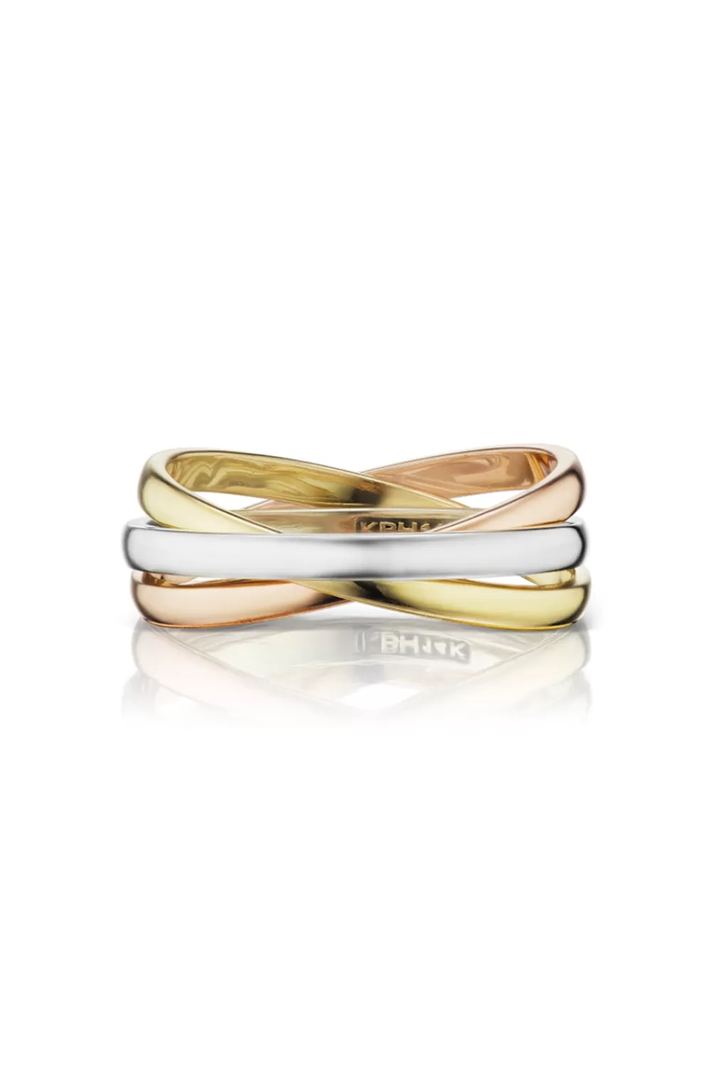 Woman KBH Fine Jewelry | Tri-Color Trinity Ring