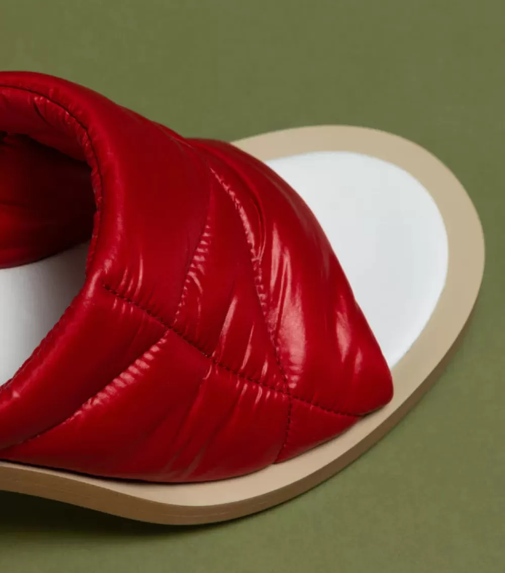 Woman O2monde Shoes | Varunah Mules In Red Nylon