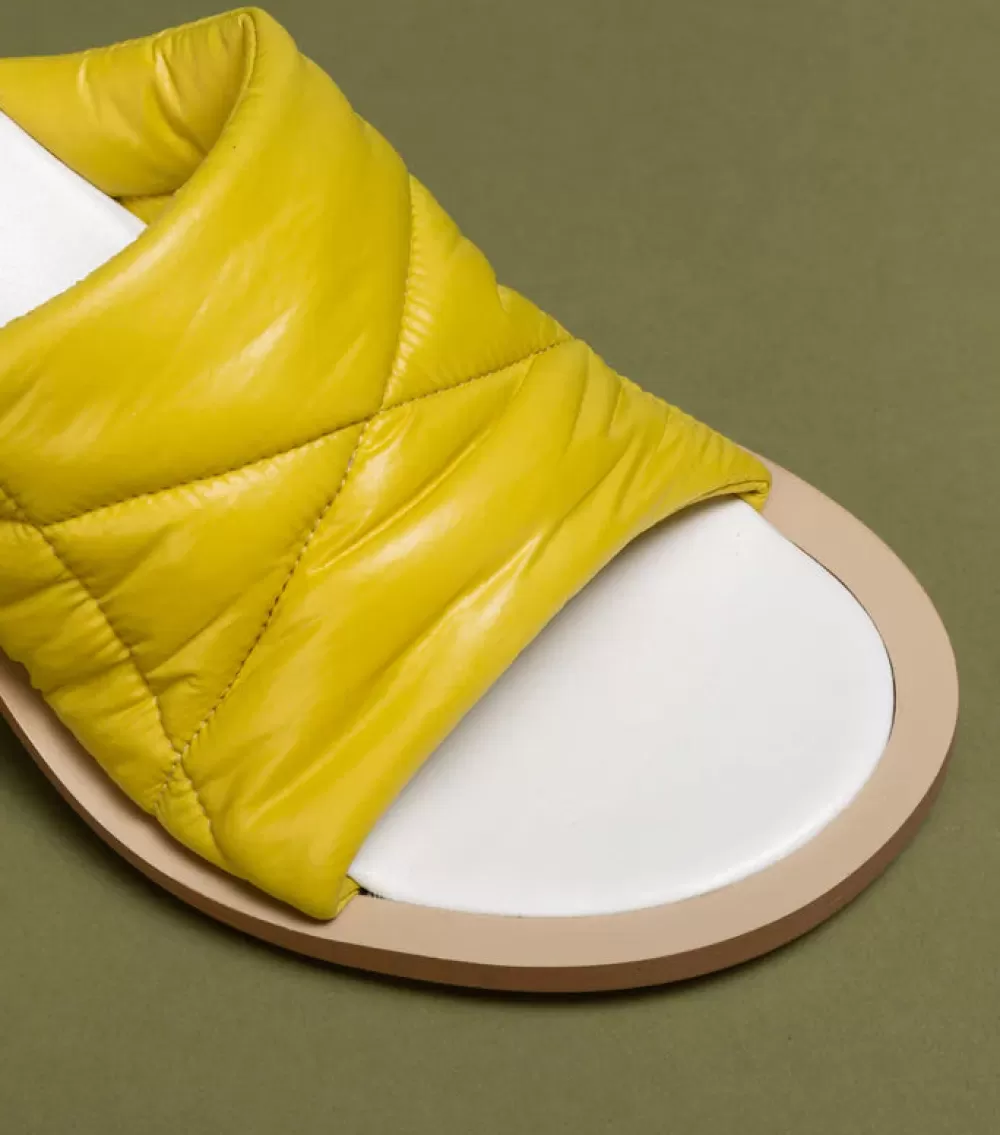 Woman O2monde Shoes | Varunah Mules In Yellow Nylon