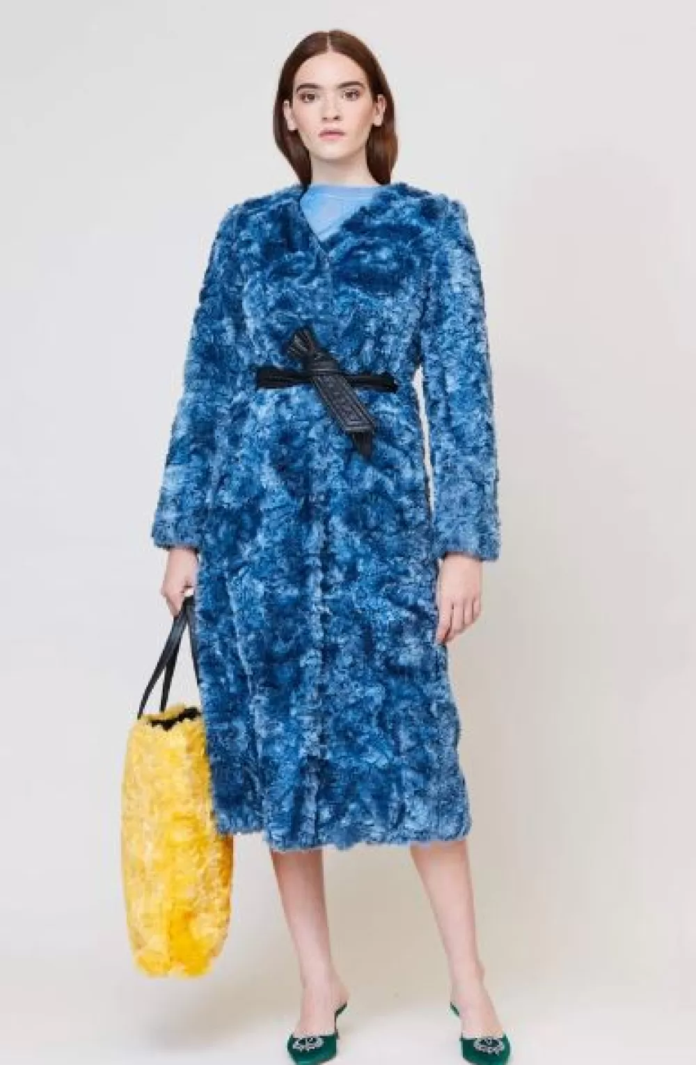 Woman Maison Atia Coats | Victoire Coat In Sea Blue