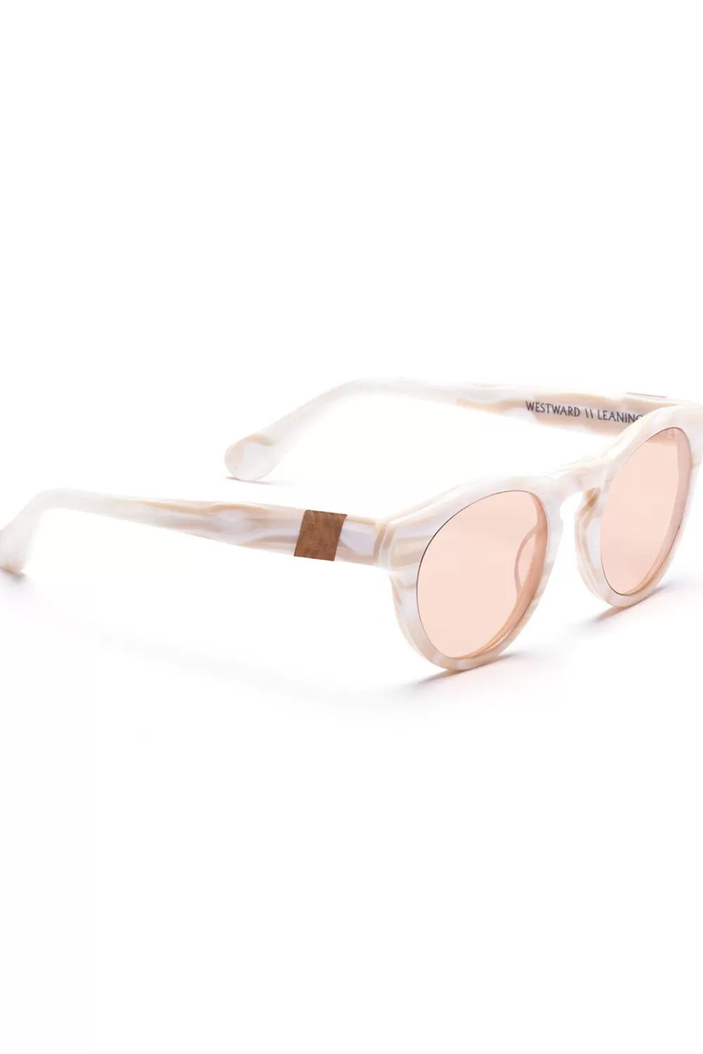 Woman Westward Leaning Sunglasses | Voyager 35 In White Marble