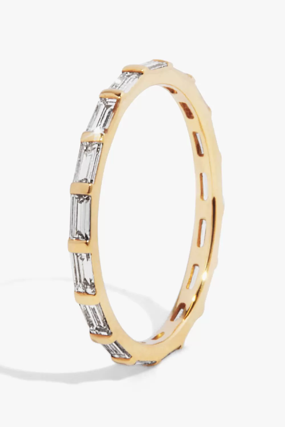 Woman Vrai Fine Jewelry | Baguette Infinity Band In Yellow Gold