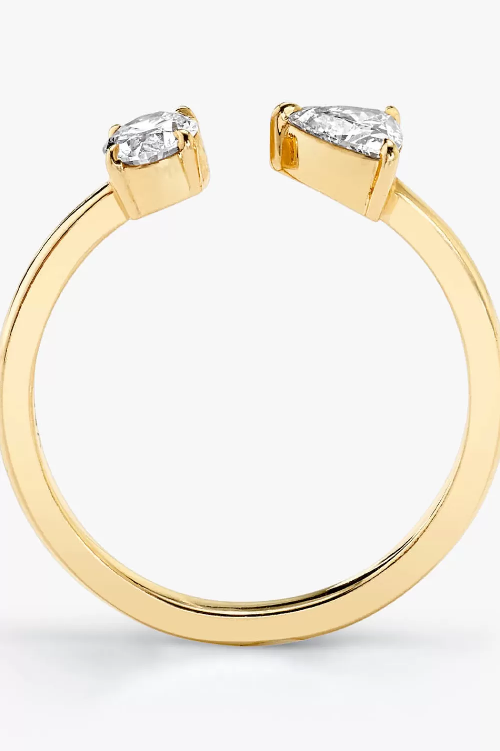 Woman Vrai Fine Jewelry | Mixed Cuff Ring In Yellow Gold