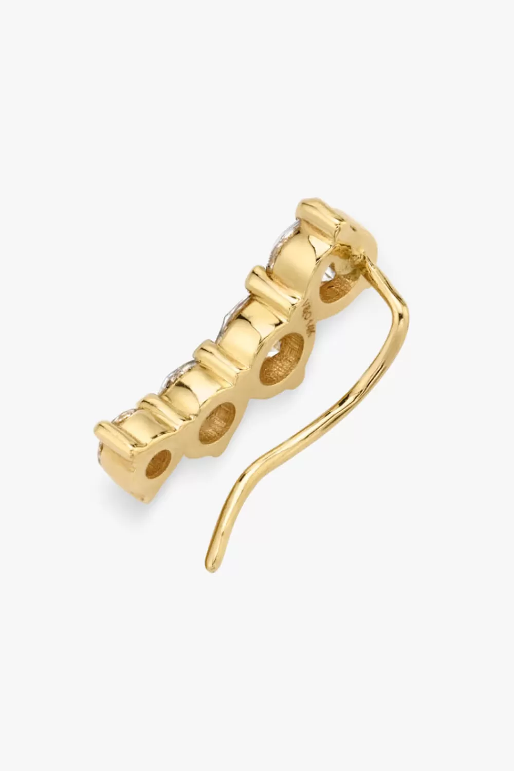 Woman Vrai Fine Jewelry | Round Brilliant Ear Arc In Yellow Gold