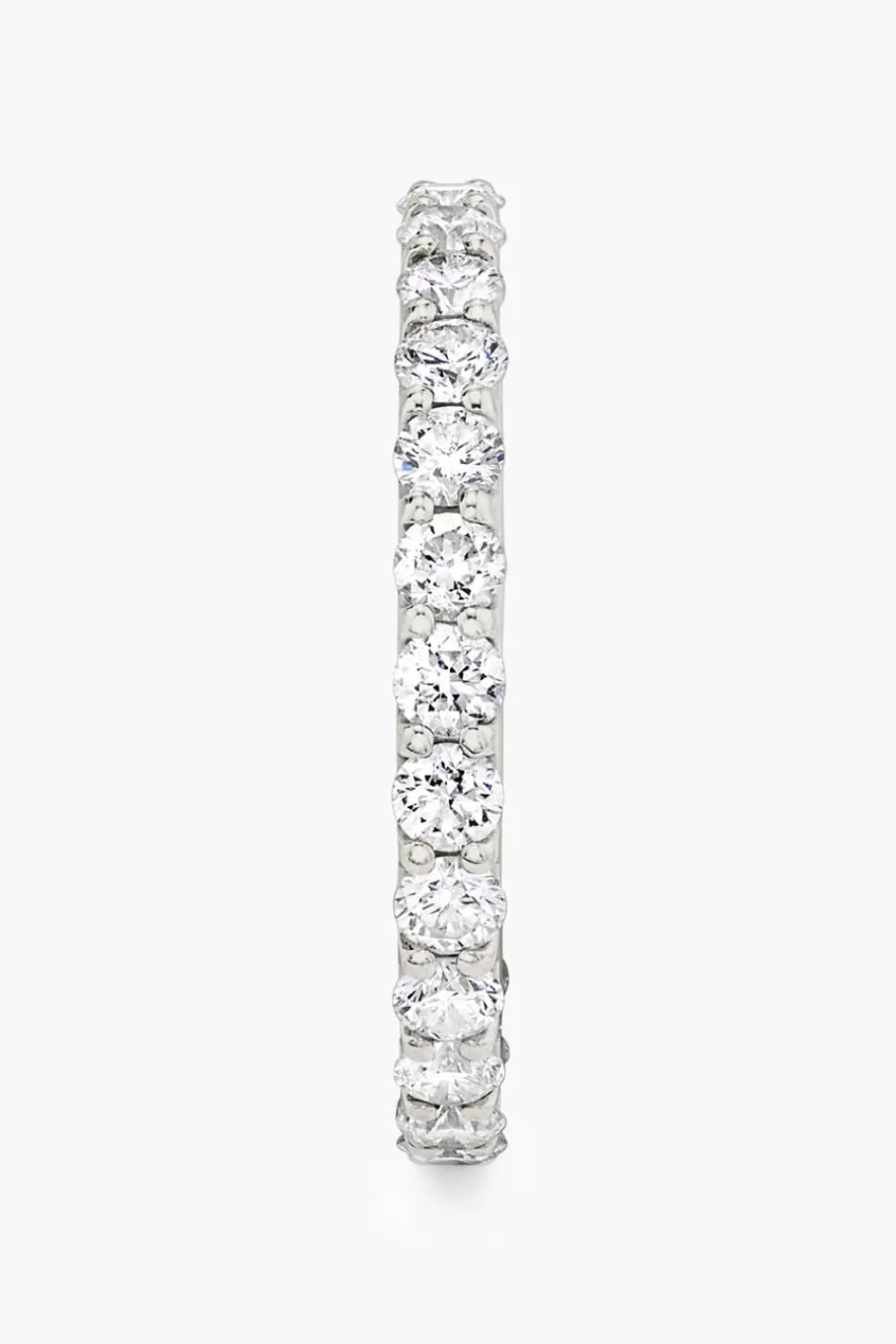 Woman Vrai Fine Jewelry | Round Eternity Band In White Gold