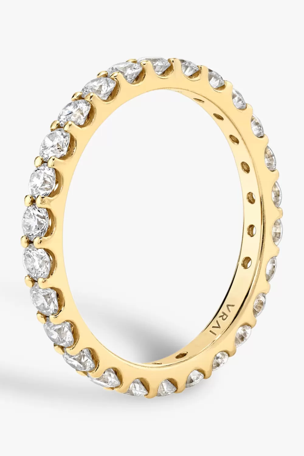 Woman Vrai Fine Jewelry | Round Eternity Band In Yellow Gold