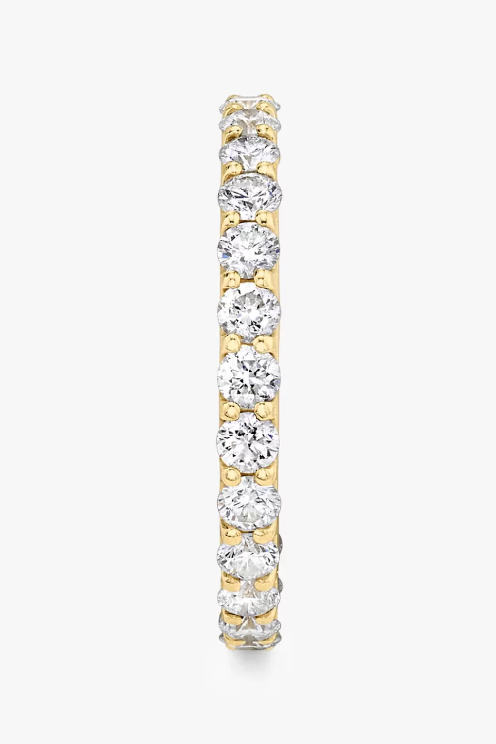 Woman Vrai Fine Jewelry | Round Eternity Band In Yellow Gold