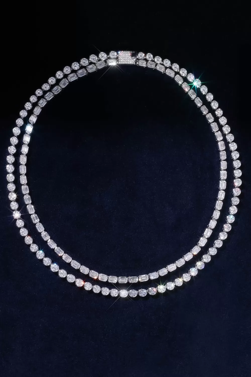 Woman Vrai Fine Jewelry | X Amanda Hearst Ronning Celestial Double Strand Tennis Necklace