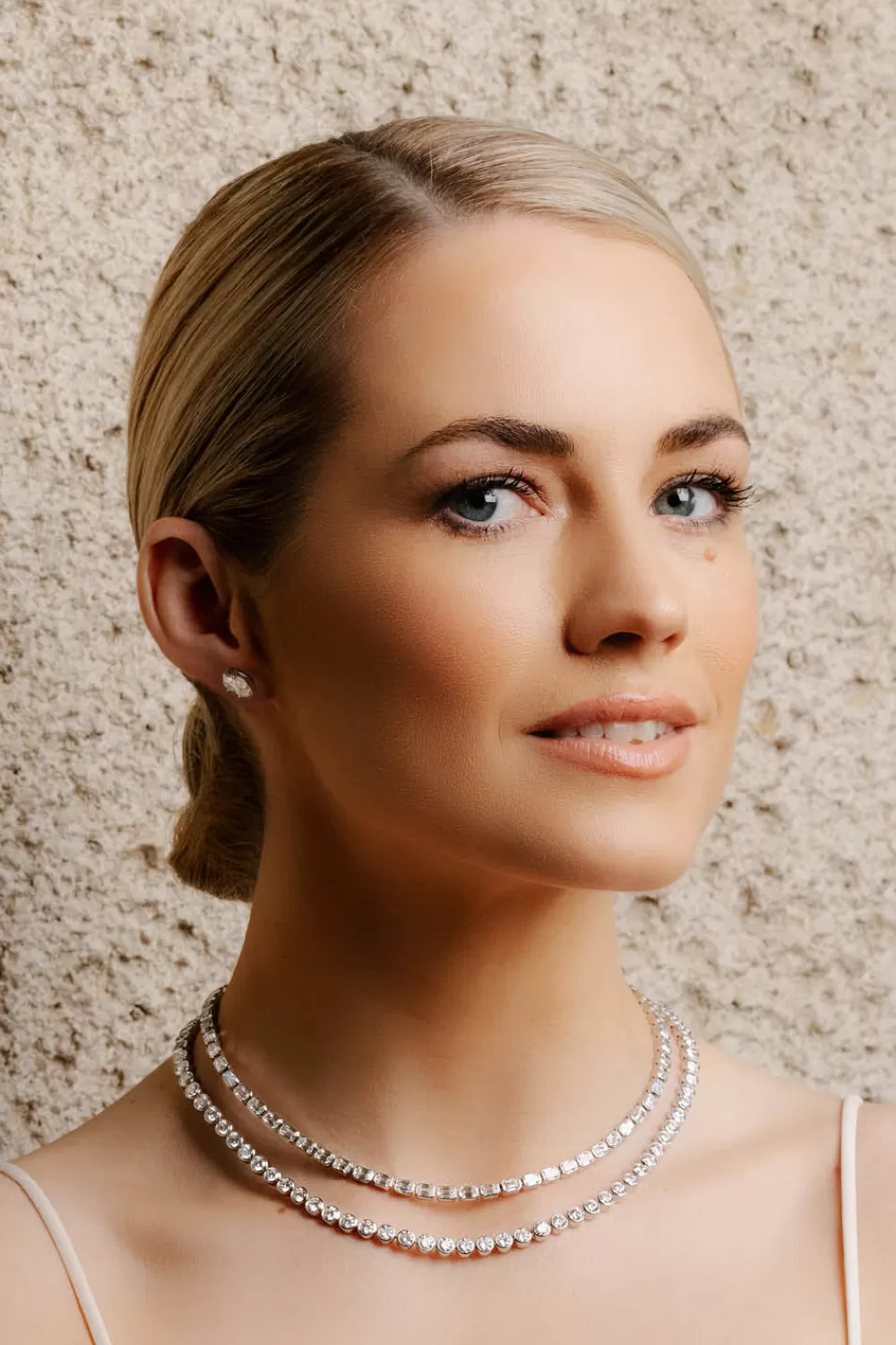 Woman Vrai Fine Jewelry | X Amanda Hearst Ronning Celestial Double Strand Tennis Necklace