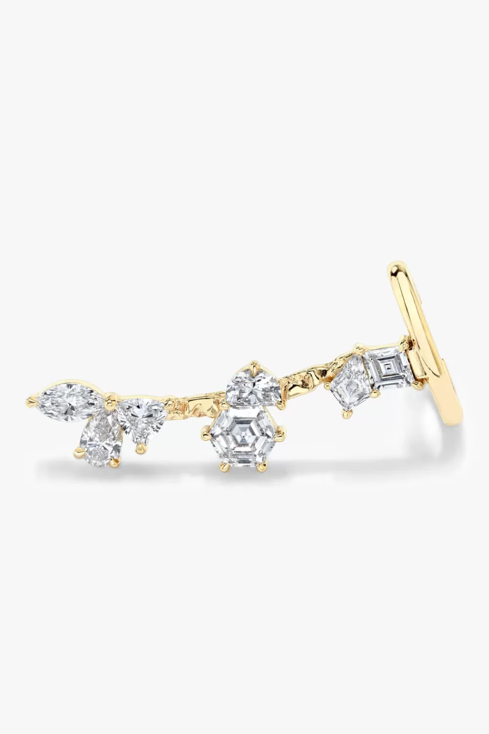 Woman Vrai Fine Jewelry | X Randm Unity Ear Arc In Yellow Gold