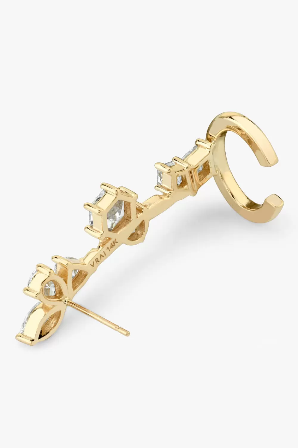Woman Vrai Fine Jewelry | X Randm Unity Ear Arc In Yellow Gold