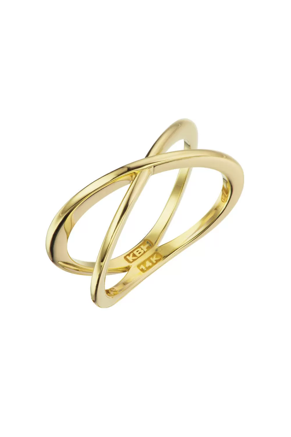 Woman KBH Fine Jewelry | X Ring In Yellow Gold
