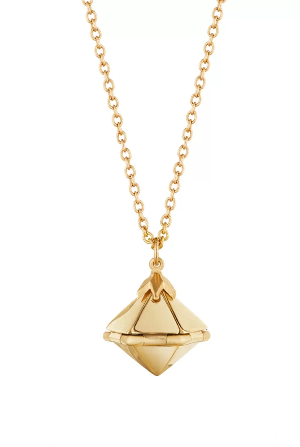 Woman Santo by Zani Fine Jewelry | Yellow 18K Star Pendant Necklace In Red Ceramic And Diamonds